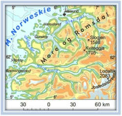 Fjordy na mapie